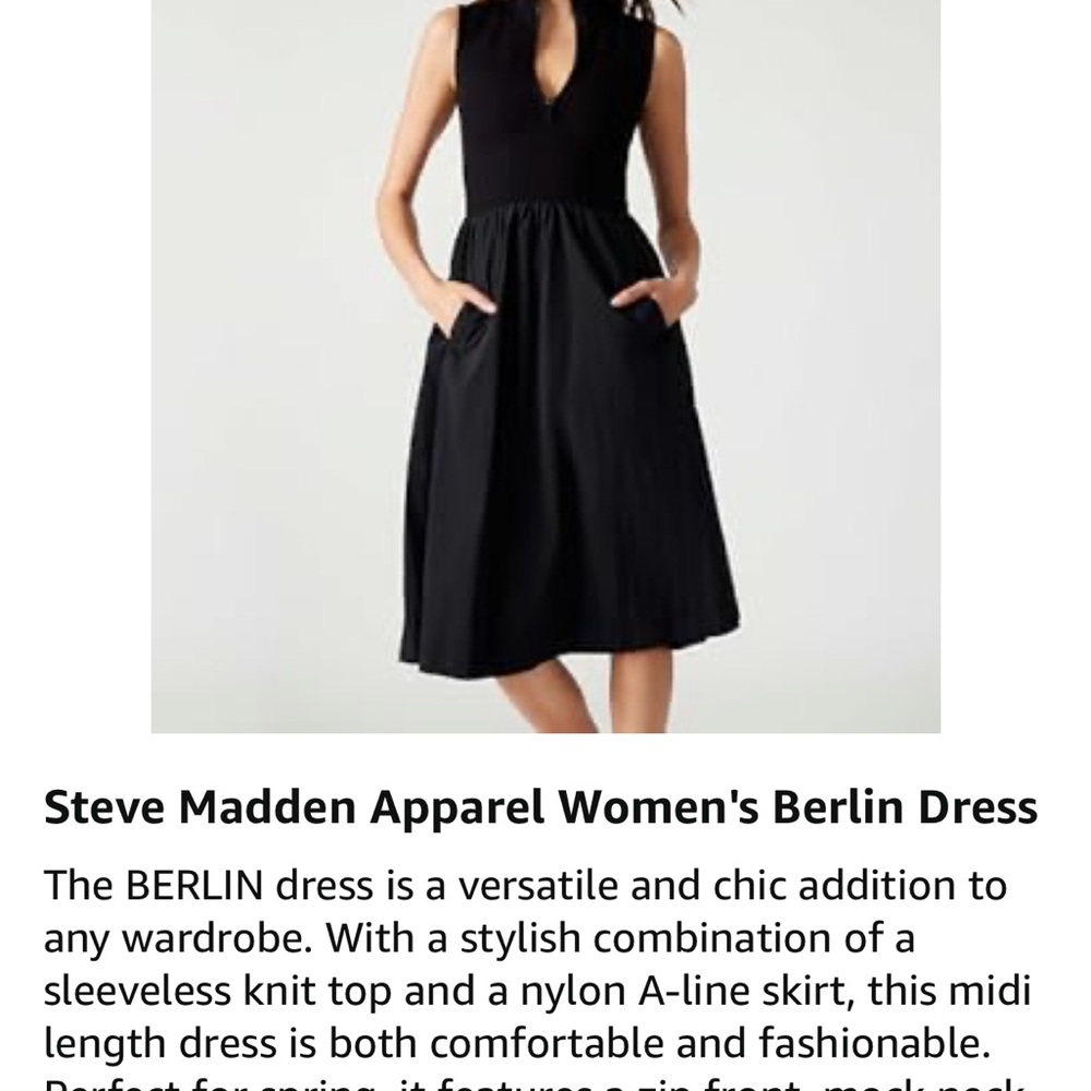 NEW/ Sz small Berlin dress from Steve Madden